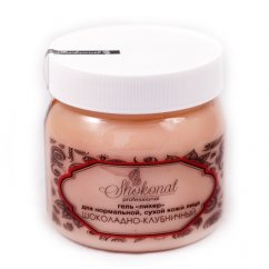 Гель «Ликер» ШОКОЛАДНО-КЛУБНИЧНЫЙ для сухого и нормального типа кожи, 400 мл