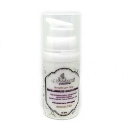 BB крем для лица BB-GLAMMUSS подстраивающийся матирующий мультипептидный с биозолотом смуглый тон CHOCO