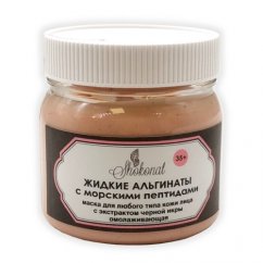 ЖИДКИЕ АЛЬГИНАТЫ с морскими пептидами для любого типа кожи с экстрактом черной икры омолаживающие 35+, 400 мл