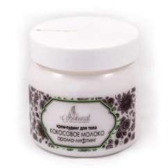 Крем-пудинг «Кокосовое Молоко» увлажняющий, для повышения упругости кожи тела, 400 мл