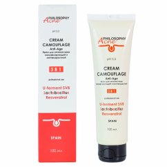 SALE 10% PHILOSOPHY ACNE Cream camouflage Anti-Age Крем для лечения акне камуфлирующий и антивозрастной 3 в 1