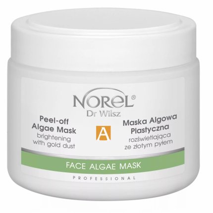 Увлажняющая, восстанавливающая и лифтинговая альгинатная маска с золотой пылью /Peel-off algae mask brightening with gold dust, 250 гр