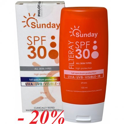 PHILOSOPHY SUNDAY FILTERAY СОЛНЦЕЗАЩИТНЫЙ КРЕМ С СПФ 30 100 ml