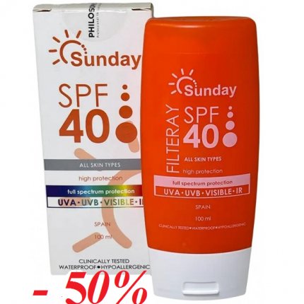 PHILOSOPHY SUNDAY FILTERAY СОЛНЦЕЗАЩИТНЫЙ КРЕМ С СПФ 40 100 ml
