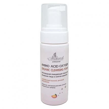 Кислородная очищающая пена OXYGEN AMINO ACID с аминокислотами для умывания лица и снятия макияжа MANGO&NONI с лактобионовой кислотой, центеллой