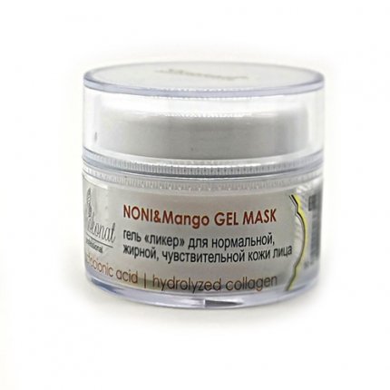  Гель «ликер» для нормальной, жирной, чувствительной кожи лица NONI&Mango GEL MASK с лактобионовой кислотой, 50 мл
