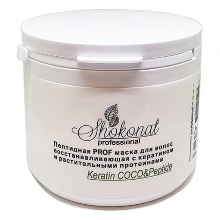  Пептидная PROF маска для волос восстанавливающая с кератином и растительными протеинами Keratin COCO&Peptide
