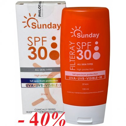 PHILOSOPHY SUNDAY FILTERAY СОЛНЦЕЗАЩИТНЫЙ КРЕМ С СПФ 30 100 ml