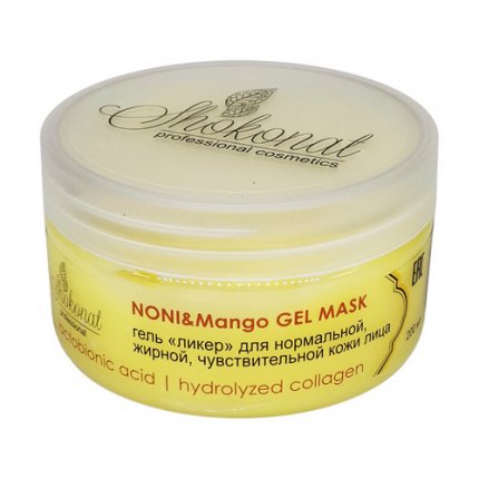Гель «ликер» для нормальной, жирной, чувствительной кожи лица NONI&Mango GEL MASK с лактобионовой кислотой, 200 гр