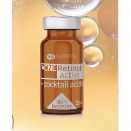 AcneRetinol Active + cocktail acide 5 ml /Иновационный скинбустер c эффектом Stop Acne, способный нормализовать себорегуляцию и остановить проявление акне